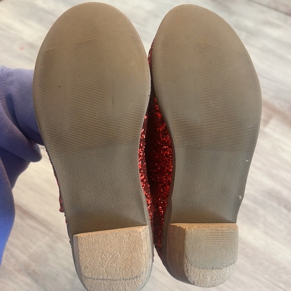 Little Girls Red Glitter Boots Size 13 - Picture 4 of 5